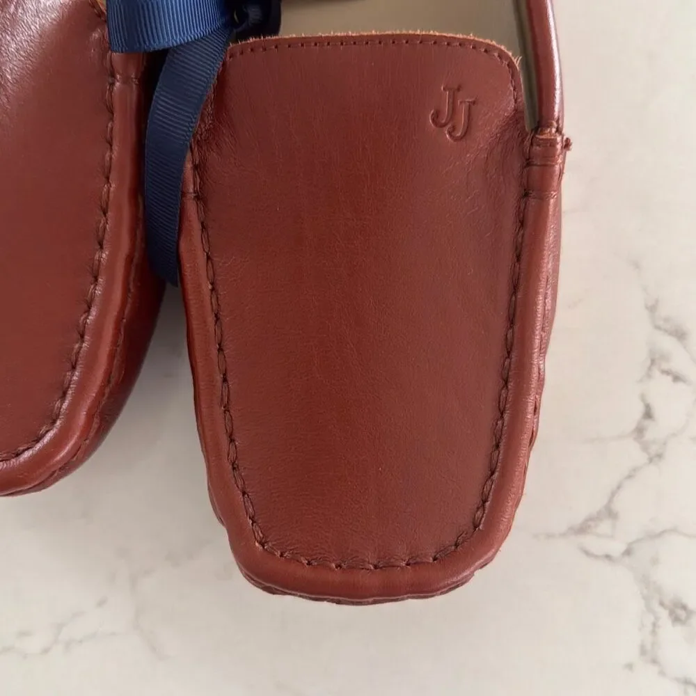 Janie and Jack Leather Driving Shoe in Brown Size 4K